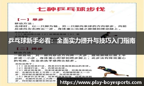 乒乓球新手必看：全面实力提升与技巧入门指南